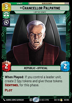 Chancellor Palpatine, I Am the Senate (V.1) - Secrets of Power (Rare) [SEC-082]