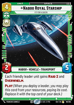 Naboo Royal Starship, Fit For A Queen (V.1) - Secrets of Power (Rare) [SEC-099]