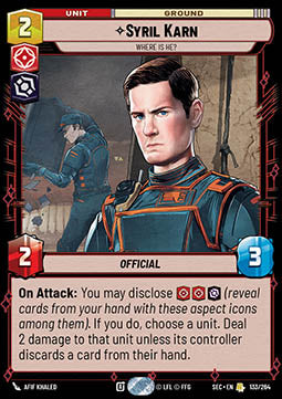 Syril Karn, Where Is He? (V.1) - Secrets of Power (Rare) [SEC-133]