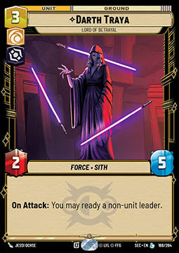 Darth Traya, Lord of Betrayal (V.1) - Secrets of Power (Legendary) [SEC-188]