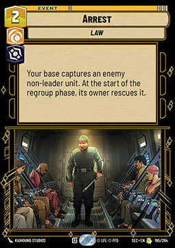 Arrest (V.1) - Secrets of Power (Rare) [SEC-195]