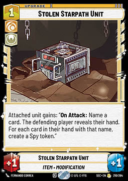Stolen Starpath Unit (V.1) - Secrets of Power (Rare) [SEC-210]