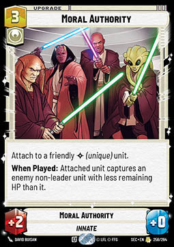 Moral Authority (V.1) - Secrets of Power (Rare) [SEC-256]