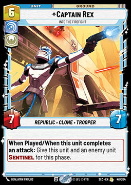 Captain Rex, Into the Firefight (V.1) - Secrets of Power (Rare) [SEC-048]