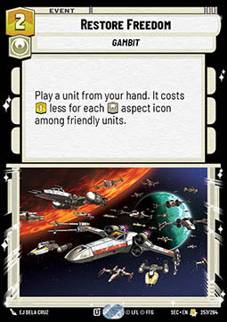 Restore Freedom (V.1) - Secrets of Power (Rare) [SEC-257]