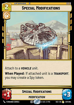 Special Modifications (V.1) - Secrets of Power (Rare) [SEC-227]