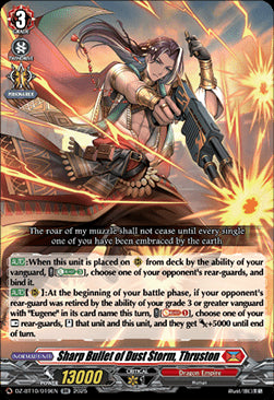 Sharp Bullet of Dust Storm, Thruston  (V.1 - Double Rare) - Dragonsoul Resonance (Double Rare) [DZ-BT10-019]