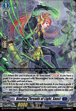 Binding Threads of Light, Saosi  (V.1 - Double Rare) - Dragonsoul Resonance (Double Rare) [DZ-BT10-025]