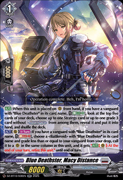 Blue Deathster, Macy Distance  (V.1 - Double Rare) - Dragonsoul Resonance (Double Rare) [DZ-BT10-030]