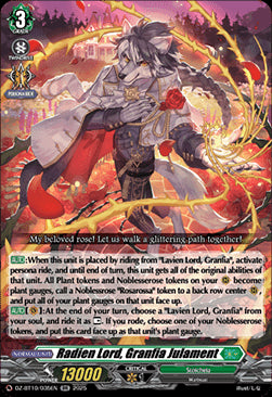 Radien Lord, Granfia Julament  (V.1 - Double Rare) - Dragonsoul Resonance (Double Rare) [DZ-BT10-035]