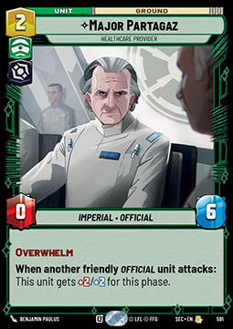 Major Partagaz, Healthcare Provider (V.2) - Secrets of Power (Rare) [SEC-591]