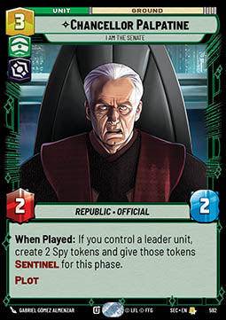 Chancellor Palpatine, I Am the Senate (V.2) - Secrets of Power (Rare) [SEC-592]