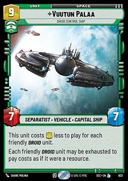 Vuutun Palaa, Droid Control Ship (V.2) - Secrets of Power (Legendary) [SEC-632]