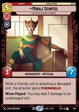 Miraj Scintel, The Weak Deserve to Kneel (V.2) - Secrets of Power (Rare) [SEC-649]