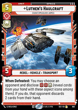 Luthen's Haulcraft, Countermeasures Armed (V.2) - Secrets of Power (Rare) [SEC-663]