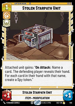Stolen Starpath Unit (V.2) - Secrets of Power (Rare) [SEC-720]