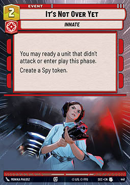 It's Not Over Yet (V.1) - Secrets of Power: Extras (Uncommon) [XSEC-441]