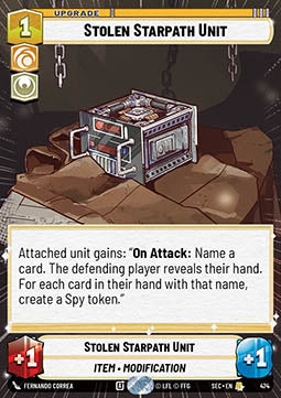 Stolen Starpath Unit (V.1) - Secrets of Power: Extras (Rare) [XSEC-474]