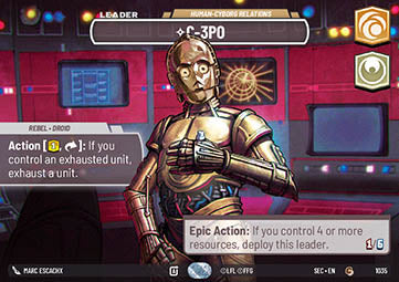 C-3PO, Human-Cyborg Relations (V.2) - Secrets of Power: Extras (Common) [XSEC-1035]