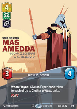 Mas Amedda, Accomplice to Power (V.2) - Secrets of Power: Extras (Uncommon) [XSEC-1048]