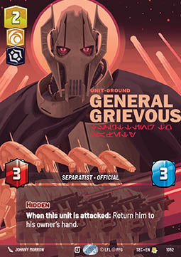 General Grievous, Scuttling to Safety (V.2) - Secrets of Power: Extras (Rare) [XSEC-1052]