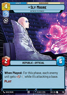 Sly Moore, Witness to Power (V.3) - Secrets of Power: Extras (Uncommon) [XSEC-789]