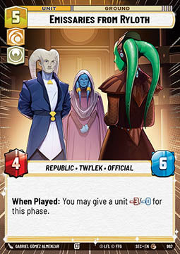 Emissaries from Ryloth (V.2) - Secrets of Power: Extras (Common) [XSEC-962]