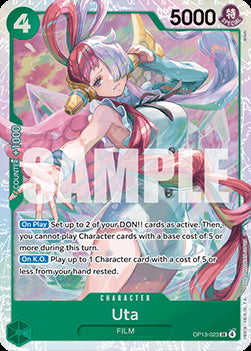 Uta (OP13-023) (V.1) - Carrying on his Will (Super Rare) [OP13-023]