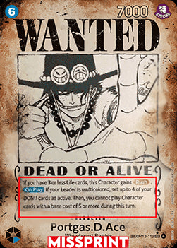 Portgas.D.Ace (OP13-119) (V.4) - Carrying on his Will (Special Rare) [OP13-119]