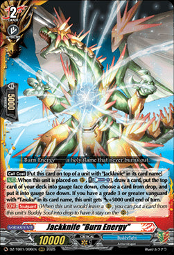 Jackknife "Burn Energy"  (V.1 - Triple Rare) - Future Card Buddyfight (Triple Rare) [DZ-TB01-006]