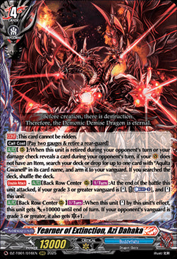 Yearner of Extinction, Azi Dahaka  (V.1 - Triple Rare) - Future Card Buddyfight (Triple Rare) [DZ-TB01-016]