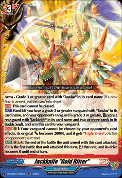 Jackknife "Gold Ritter" - Future Card Buddyfight (Double Rare) [DZ-TB01-028]