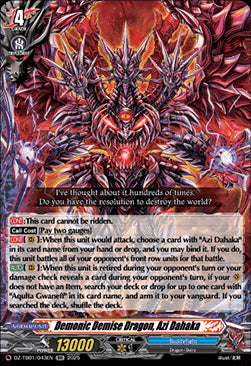 Demonic Demise Dragon, Azi Dahaka  (V.1 - Double Rare) - Future Card Buddyfight (Double Rare) [DZ-TB01-043]