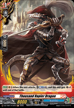 Thousand Rapier Dragon  (V.2 - Holo) - Future Card Buddyfight (Holo) [DZ-TB01-H12]