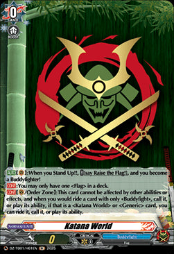 Katana World  (V.2 - Holo) - Future Card Buddyfight (Holo) [DZ-TB01-H61]