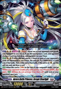 Aurora Battle Princess, Seraph Clearlight  (V.1 - Triple Rare) - Symphony of Might & Bloom (Triple Rare) [DZ-BT11-007]
