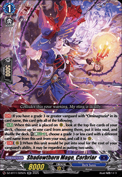 Shadowthorn Mage, Corbriar  (V.1 - Double Rare) - Symphony of Might & Bloom (Double Rare) [DZ-BT11-025]