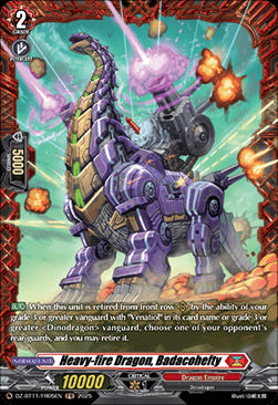 Heavy-fire Dragon, Badacohefty  (V.2 - Frame Rare) - Symphony of Might & Bloom (Frame Rare) [DZ-BT11-FR05]