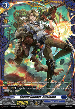 Steam Gunner, Bilalama  (V.2 - Frame Rare) - Symphony of Might & Bloom (Frame Rare) [DZ-BT11-FR13]