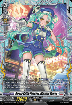 Aurora Battle Princess, Warning Kygree  (V.2 - Frame Rare) - Symphony of Might & Bloom (Frame Rare) [DZ-BT11-FR21]