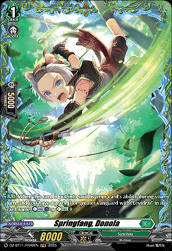 Springfang, Donola  (V.2 - Frame Rare) - Symphony of Might & Bloom (Frame Rare) [DZ-BT11-FR40]