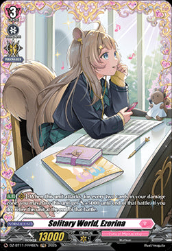 Solitary World, Ezorina  (V.2 - Frame Rare) - Symphony of Might & Bloom (Frame Rare) [DZ-BT11-FR46]