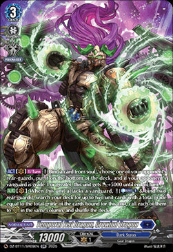 Temporal Fist Dragon, Crowind Dragon  (V.4 - Silver Rare) - Symphony of Might & Bloom (Silver Rare) [DZ-BT11-SR09]