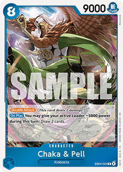 Chaka & Pell (EB04-023) - The Azure Sea's Seven (Rare) [OP14-EB04-023]