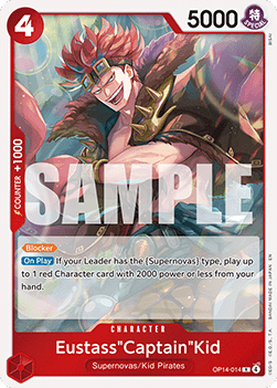 Eustass"Captain"Kid (OP14-014) - The Azure Sea's Seven (Rare) [OP14-014]