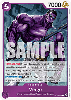 Vergo (OP14-061) (V.1) - The Azure Sea's Seven (Rare) [OP14-061]