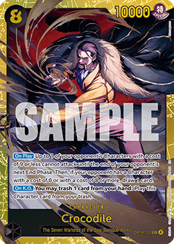 Crocodile (OP14-120) (V.1) - The Azure Sea's Seven (Secret Rare) [OP14-120]
