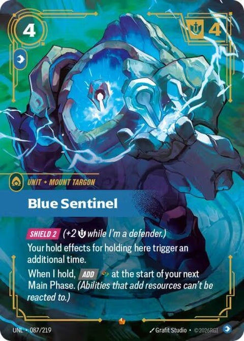 Blue Sentinel (87)| Riftbound Card – Spellbound Games