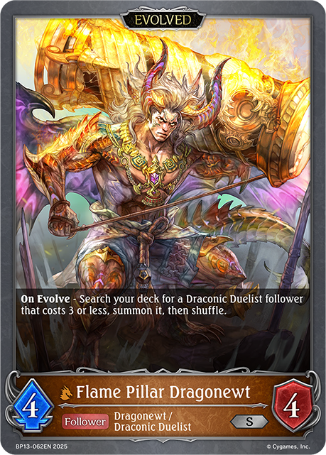 Flame Pillar Dragonewt (Evolved)