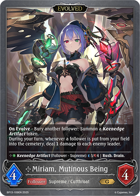 Miriam, Mutinous Being (Evolved) – Spellbound Games
